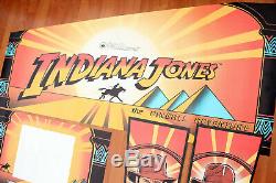 indiana jones pinball cabinet decals