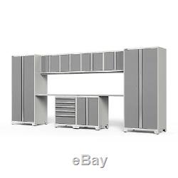 10PC Warehouse Steel Cabinet Set Workshop Garage Storage Organizer Furniture