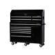 10-drawer 1-door Combination Tool Chest And Rolling Cabinet Set In Gloss Black