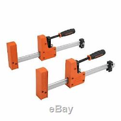 12 Inch Parallel Jaw Bar Clamp Set Woodworking Clamps Cabinet Master 2Pack NEW