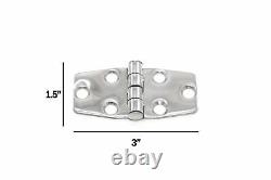 16 Boat RV Door Hinges Polished Stainless Steel 3 x 1.5 Mirror Finish New Set