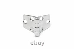 16 Boat RV Door Hinges Polished Steel Stainless 3 x 1.5 Mirror Finish New Set