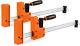 18 Bar Clamp Set, 2-pack 90° Parallel Clamp Cabinet Master, Steel Jaw Bar Clamp
