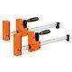 18 Bar Clamp Set, 2-pack 90° Parallel Clamp Cabinet Master, Steel Jaw Bar Cl