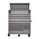 18-drawer Combination Tool Chest And Cabinet Set Heavy-duty Matte Gray 56