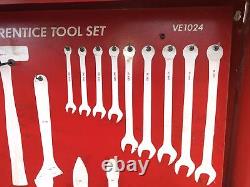 1973 Snap-On Tools Wall Cabinet KRA-270A & VEV1024 Apprentice Tool Set Board