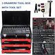 19.7-in L 10.6-in W 13.8-in H 3-drawer Tool Cabinet Steel Tool Chest With Tool Set