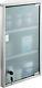 19-inch Stainless Steel Silver Medicine Cabinet, 3 Storage Shelf Wall Cabinet