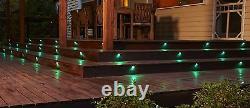 20Pcs/Set RGB 35mm Outdoor LED Deck Light Step Stair Yard Fence Lamp Low Voltage