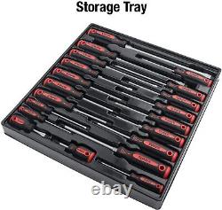 20Piece Combination Screwdriver Set Cabinet Slotted Philips Torx Flaking