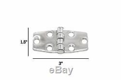 20 Boat RV Door Hinges Polished Stainless Steel 3 x 1.5 Mirror Finish New Set