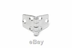 20 Boat RV Door Hinges Polished Steel Stainless 3 x 1.5 Mirror Finish New Set