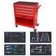 234pcs Rolling Tool Cabinet Interlock With Tools & 4 Drawers Tool Storage Chest