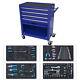 234pcs Rolling Tool Chest Cabinet With Tools & 4 Drawers Tool Storage Cabinet