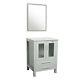 24 Gray Modern Bathroom Vanity Cabinet With Mirror Set Combo Home Furniture Us