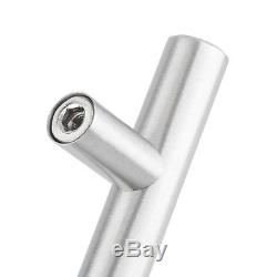 25-500 Stainless Steel Brushed Kitchen Cabinet Handle T Bar Pull Hardware 4 5 6