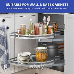 2 Shelf Swing Right Pantry Organizer Rack Pull Out Blind Corner Kitchen Cabinet