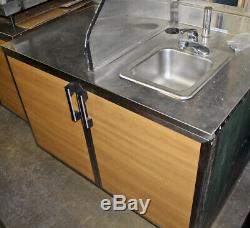 2 Stainless Steel Top Cabinet sets 1 Refrigerated 1 Hand Sink- USED from S