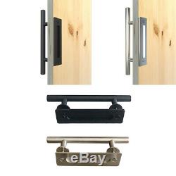 2pc 12 Barn Handle Stainless Steel Pull Gate Shed Cabinet Bar Set
