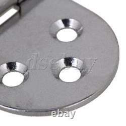2pcs 304 Stainless Steel Hinge for Door Kitchen Cabinet with 6 Holes 80x40mm
