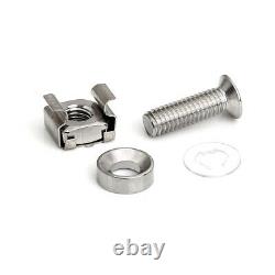 304 Stainless Steel Screws and Cage Nuts Set for Server Rack Cabinet Rack M5 M6
