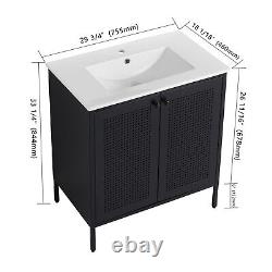 30 Freestanding Bathroom Vanity Cabinet Set with Sink Bathroom Storage Cabinet