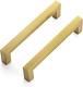30 Pack 5 Inch Square Cabinet Handles Brushed Brass Kitchen Pulls For Cabinets S