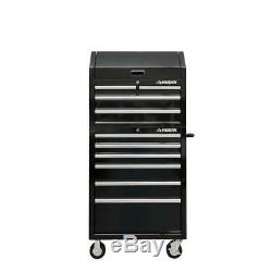 30 in. W 10-Drawer Deep Combination Tool Chest and Rolling Cabinet Set in Gloss