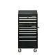 30 In. W 10-drawer Deep Combination Tool Chest And Rolling Cabinet Set In Gloss