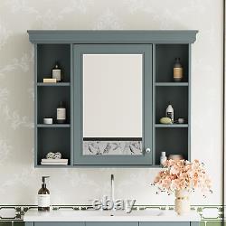 36 Bathroom Vanity Cabinet with Sink Combo Set and Mirror Cabinet