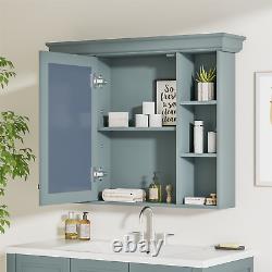 36 Bathroom Vanity Cabinet with Sink Combo Set and Mirror Cabinet