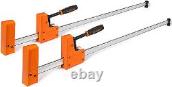36-Inch Bar Clamps, 90°Cabinet Master Parallel Jaw Bar Clamp Set, 2-Pack