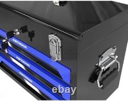 3 Drawers Tool Box with Tool Set, 3-Tier Mechanic Hand Tool Kit Set Storage Cabinet