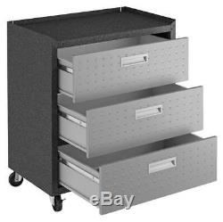3-Pc Fortress Mobile Space-Saving Garage Set in Gray ID 3788442