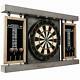 40 Heavy Duty Dartboard Cabinet Set 6 Steel Tip Darts And Flights Official Size