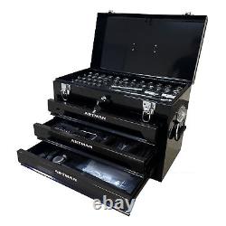439-Piece Mechanics Tool Set Professional Tool Kit with with 3 Drawer Case Box
