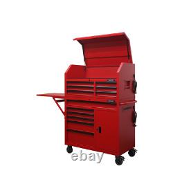 44 In. W 12-Drawer Deep Combination Tool Chest And Rolling Cabinet Set In Matte