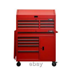 44 in. W 12-Drawer Deep Combination Tool Chest and Rolling Cabinet Set in Matte