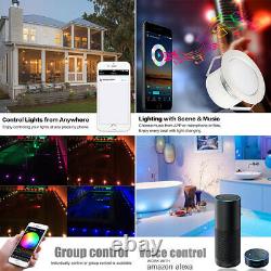 45mm WIFI Bluetooth RGB+WW Waterproof In-Ground Deck Path Light LED Lamp Outdoor
