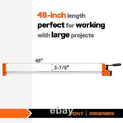 48-Inch Bar Clamps, 90°Cabinet Master Parallel Jaw Bar Clamp Set, 2-Pack