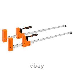 48-inch Bar Clamps 90°Cabinet Master Parallel Jaw Bar Clamp Set 2-pack