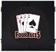 4 Aces Four Of A Kind Poker Dart Board Dartboard & Cabinet Kit Steel Tip Darts