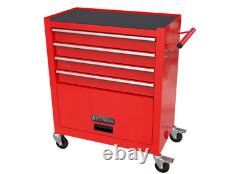 4-Drawer Rolling Tool Box Cart Tool Storage Cabinet Tool Chest with Tool Set Red