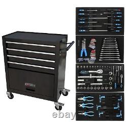 4-Drawer Tool Cabinet with Tool Set, Tool Box Storage Chest with 238 Piece Tool Kits