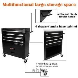 4-Drawer Tool Cabinet with Tool Set, Tool Box Storage Chest with 238 Piece Tool Kits