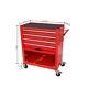 4-drawer Tool Cart With 233 Pieces Tool Set, Steel Cabinet W Lockable Wheels