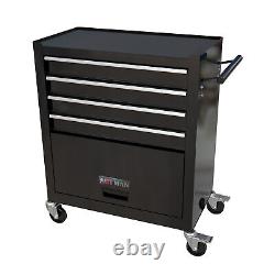 4 Drawer Tool Chest Storage Cabinet Tool Box Rolling Cart with Tools Sets