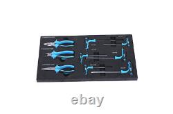 4 Drawers Tool Cabinet with Tool Sets-BLACK