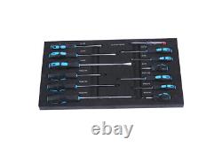 4 Drawers Tool Cabinet with Tool Sets-BLACK