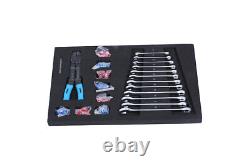4 Drawers Tool Cabinet with Tool Sets-BLACK